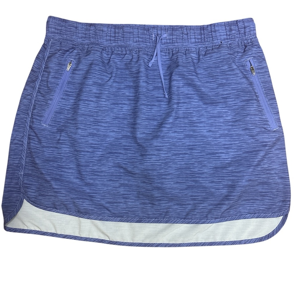 Outdoor Life Blue Heather Athletic Skort with Zip Pockets